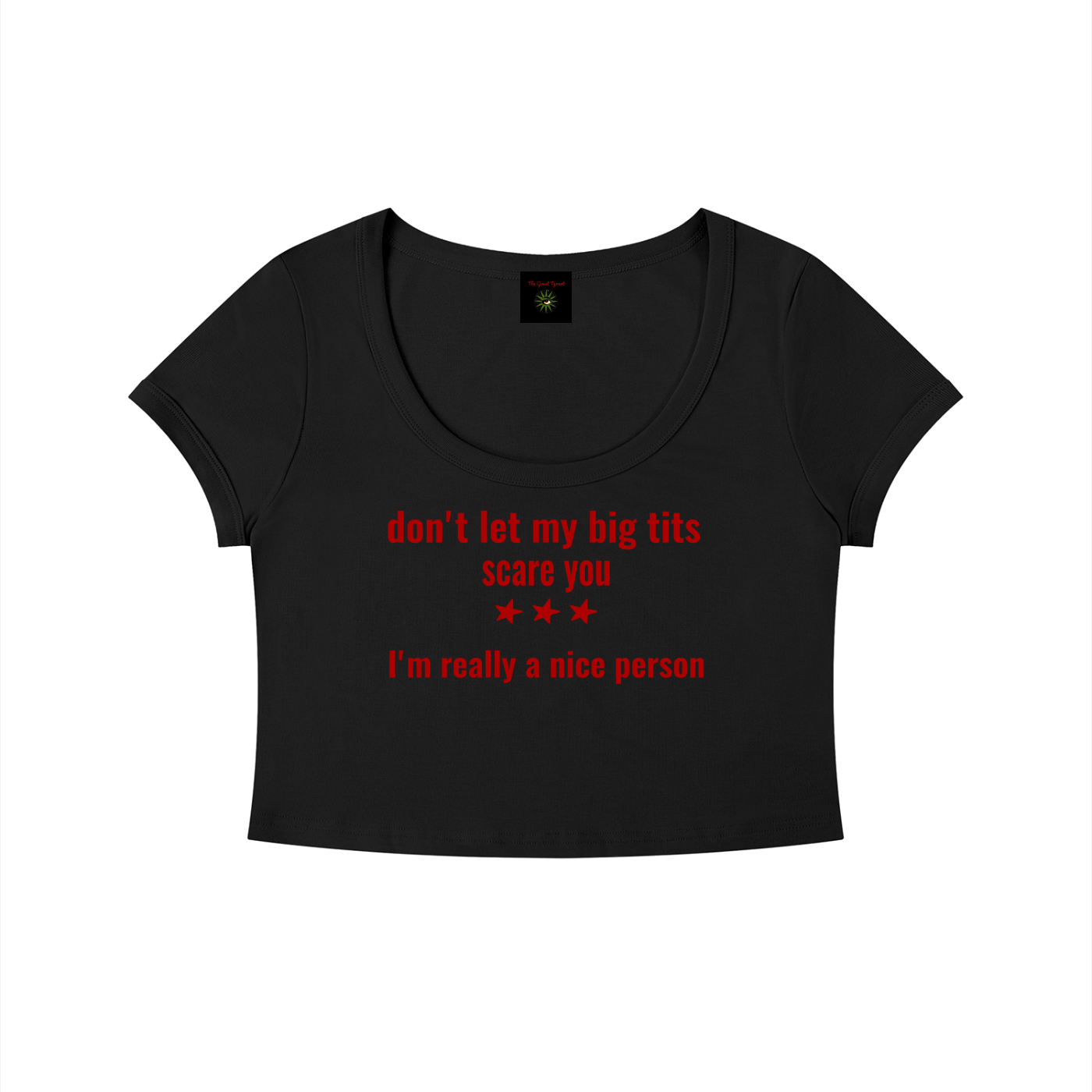 Women's Solid Color Slim Crop T-Shirt