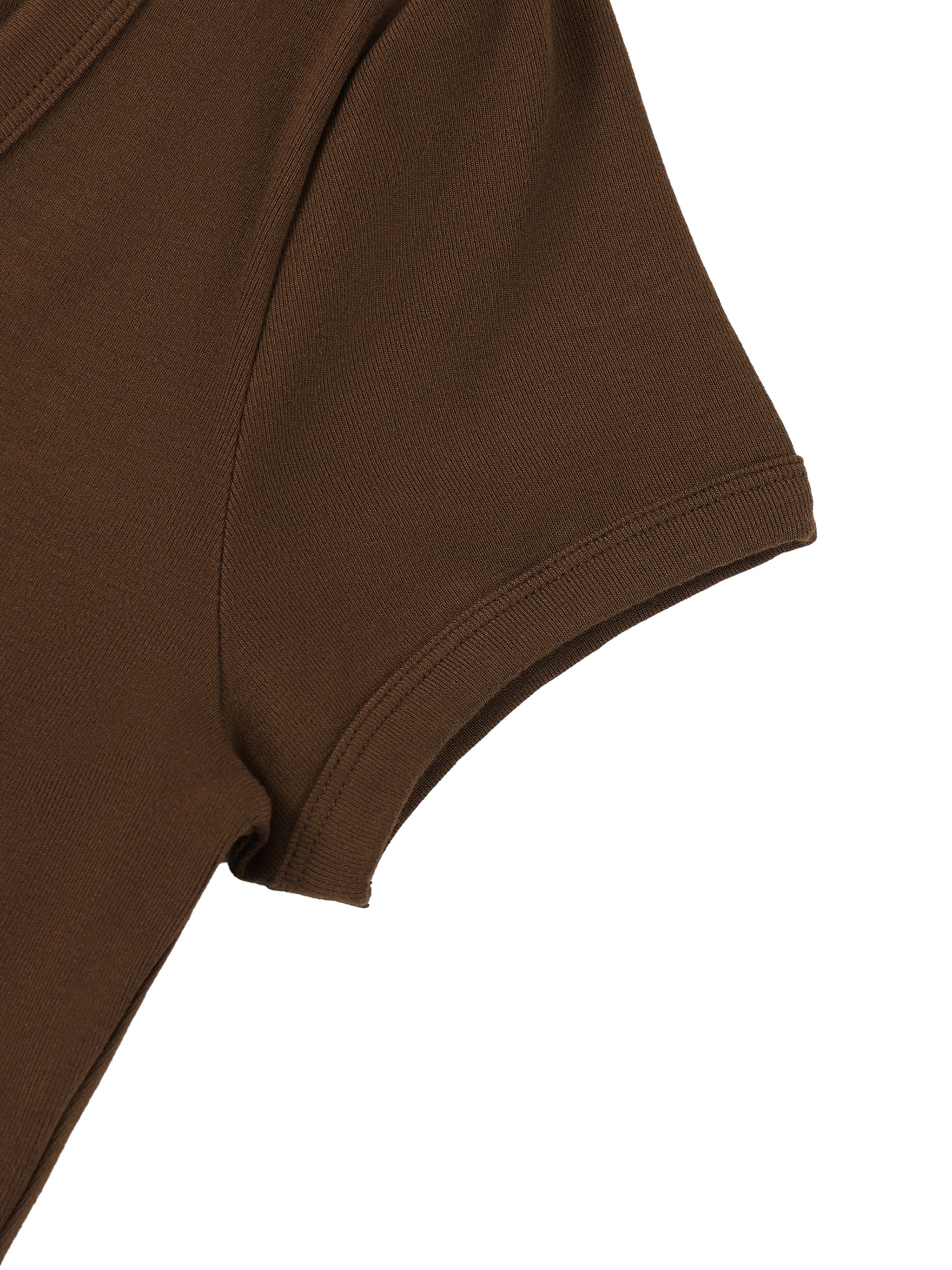 Women's Solid Color Slim Crop T-Shirt